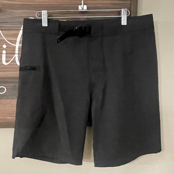 Prana Black Men Swim Board Shorts - Picture 1 of 7